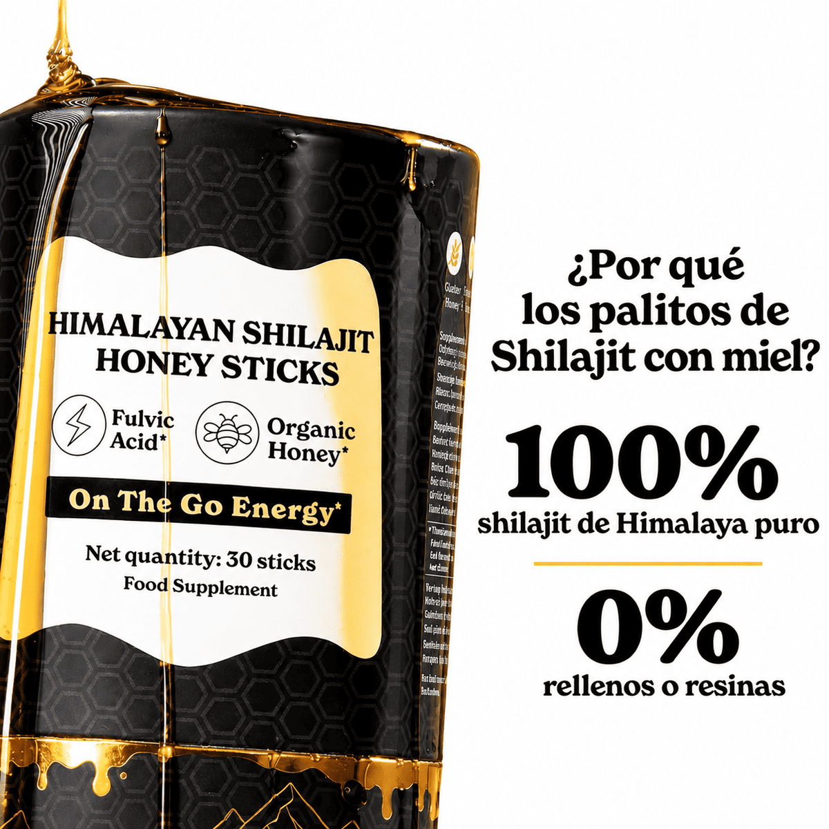 Shilajit + Miel - Energía para que dures 🔥